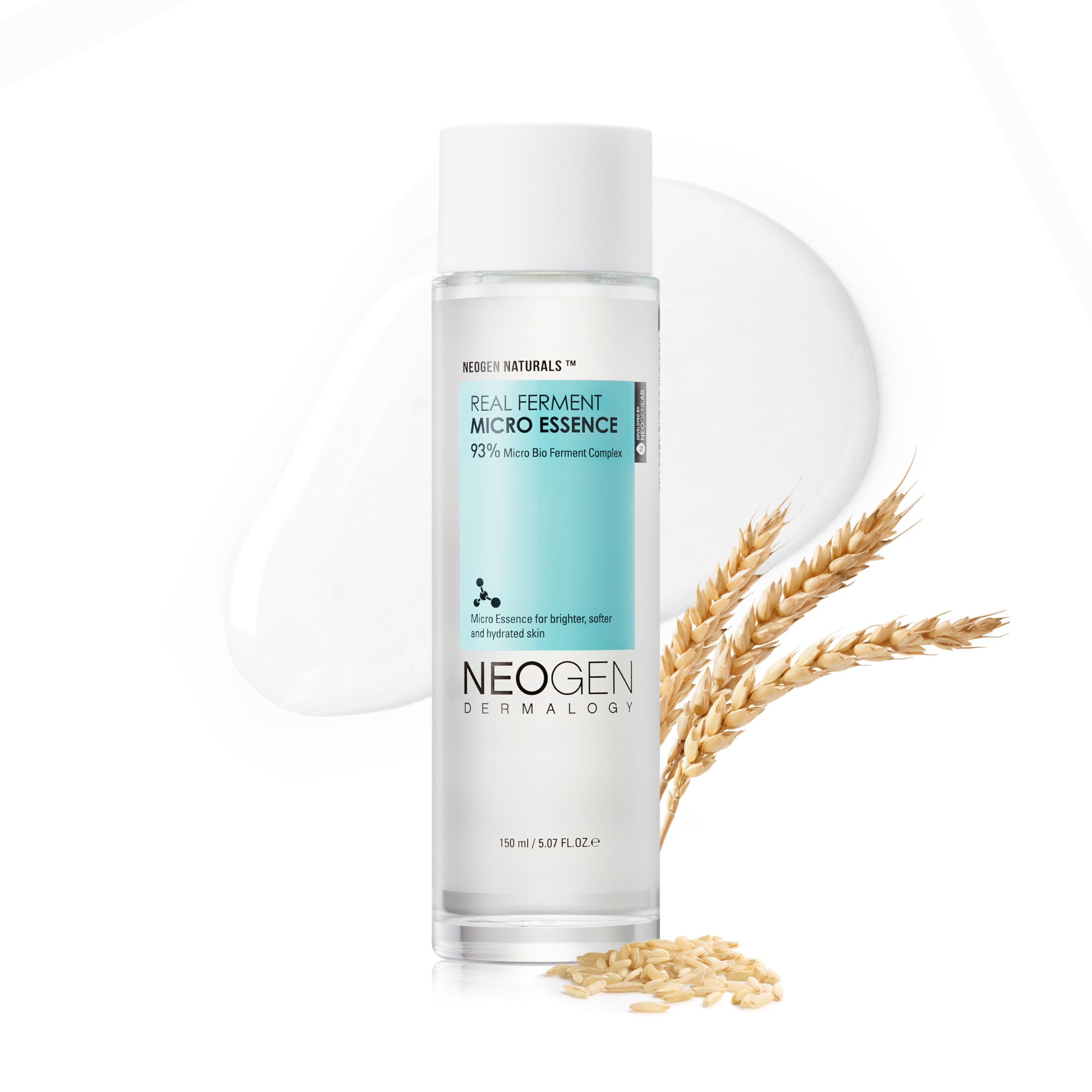 Neogen DERMALOGY Real Ferment Micro Mist - Naturally Fermented Rice Ingredients & Hyaluronic Acid for Hydrated, Brightened and Healthy Skin (Micro Mist 3.89 Fl Oz (115ml))