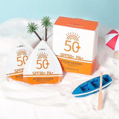 2g*60PCS Travel Size Sunscreen SPF50+ PA+ – Mini Sunscreen for Face & Body, Waterproof, Non-Greasy, Perfect for Thank You Gifts & Summer Party