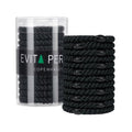 EVITA PERONI Hair Ties 12 Pcs Set, High Elastic Ponytail Holders, Hair Ties No Damage for Thick Curly Hair Women Men, Mothers Day Gifts (Black)