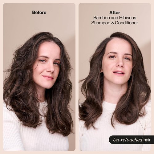 Suave Shampoo and Conditioner Set, Bamboo & Hibiscus – Volumizing Hair Products for Flat and Fine Hair, 12.6 Oz Each