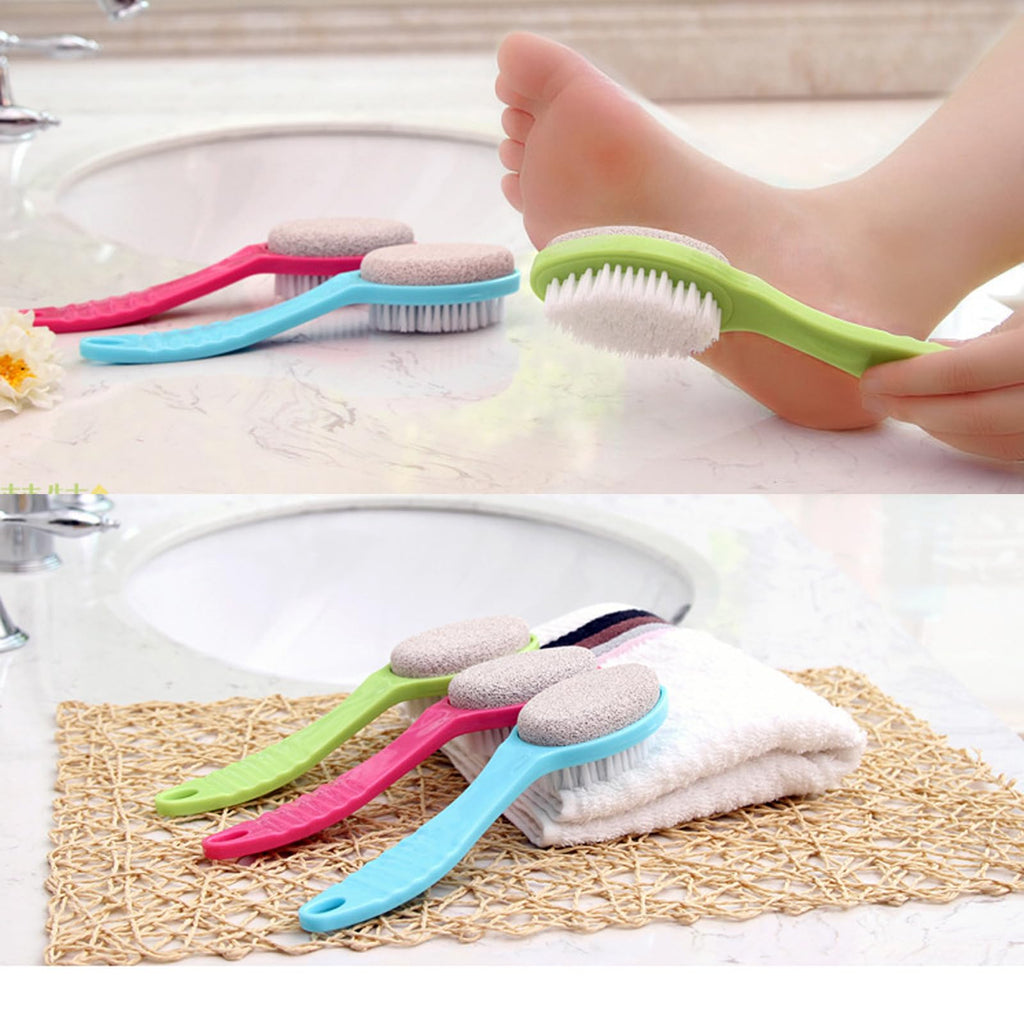 WAFJAMF Foot Stone Brush Exfoliating Brush Shower Foot Srubber with Pumice(1 PCS Green)