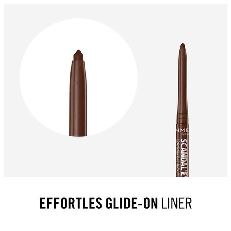 Rimmel Scandaleyes Exaggerate Eye Definer, 002 Chocolate Brown, 0.35g