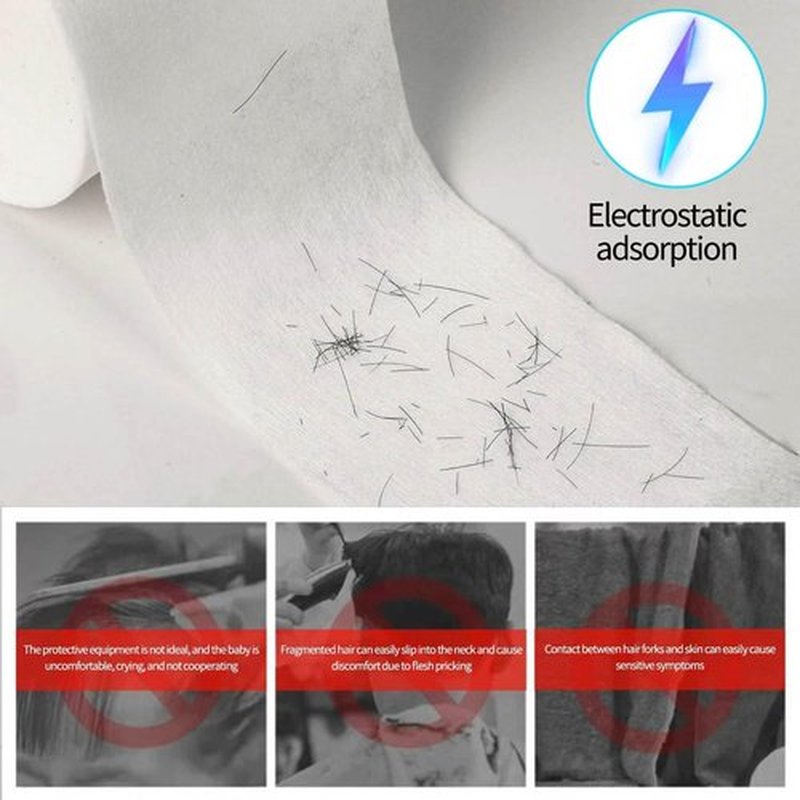 IOOROSE Pro 5 Rolls Neck Strips Hair Cutting Tool For Barber Shop Supplies Barber Accessories Neck Paper