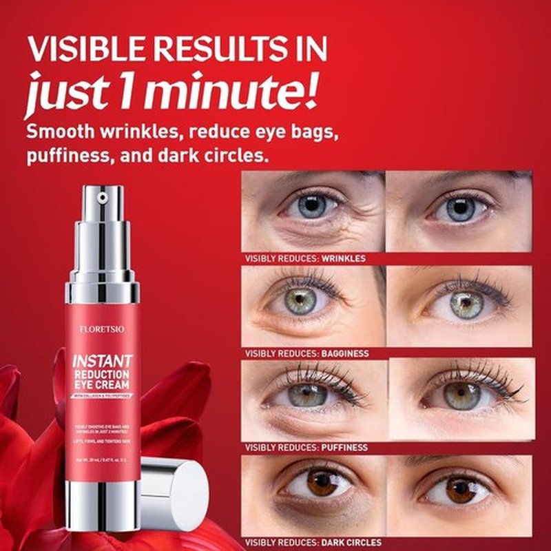 Floretsio Instant Eye & Face Lift Cream: Rapid Under Eye Bags,Wrinkles, Dark Circles