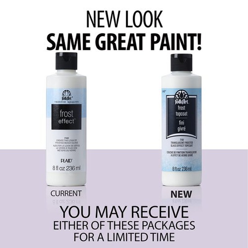 FolkArt 7191 Frost Effect Top Coat, 8 oz., Frost
