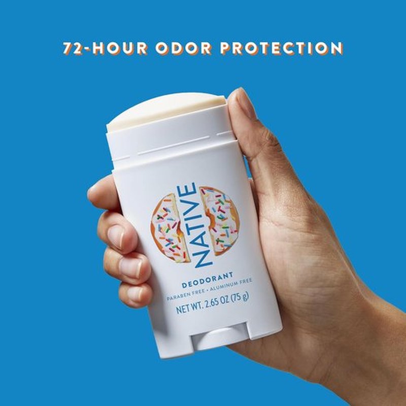 Native Deodorant - Limited Dunkin Donuts Edition | Aluminum-Free, Probiotic Formula | Vanilla Sprinkle 2.65oz