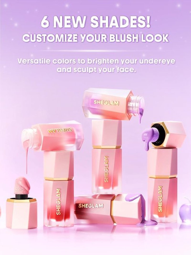 SheGlam Color Bloom Liquid Blush - 007 Pink Slip | Long-Lasting, Buildable Formula