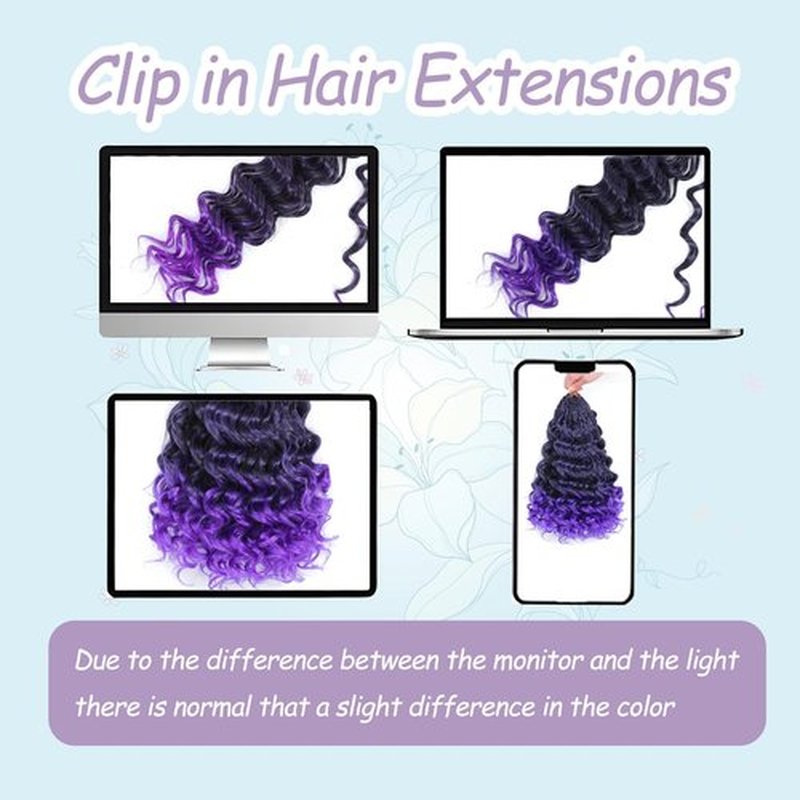 Pre-Looped Ocean Wave Crochet Braids Deep Wavy Crochet Hair Water Wave Braiding Hair Short Curly Pre Twisted Synthetic Boho Braids Short Curly Synthetic Braiding Hair (#1B/30/27, 12 Inch (Pack of 8))