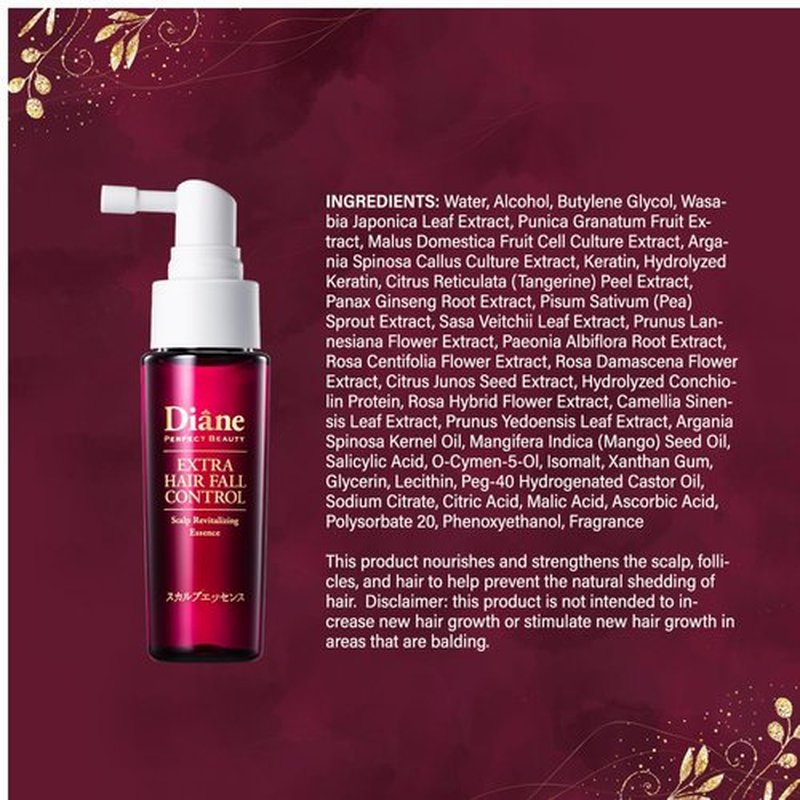 Moist Diane Thickening Shampoo and Conditioner Set + Revitalizing Scalp Serum, Anti-Thinning Shampoo & Conditioner for Women & Men with Keratin, Argan Oil in Japan, HAIR FALL Treatment 30.4+ 1.69Fl Oz