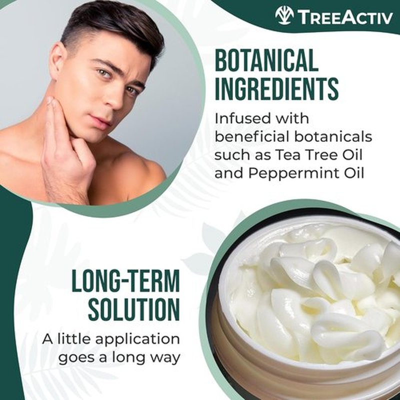 TreeActiv Acne Eliminating Face Cream - Tea Tree Moisturizing Formula for Balanced Skin | 2 fl oz