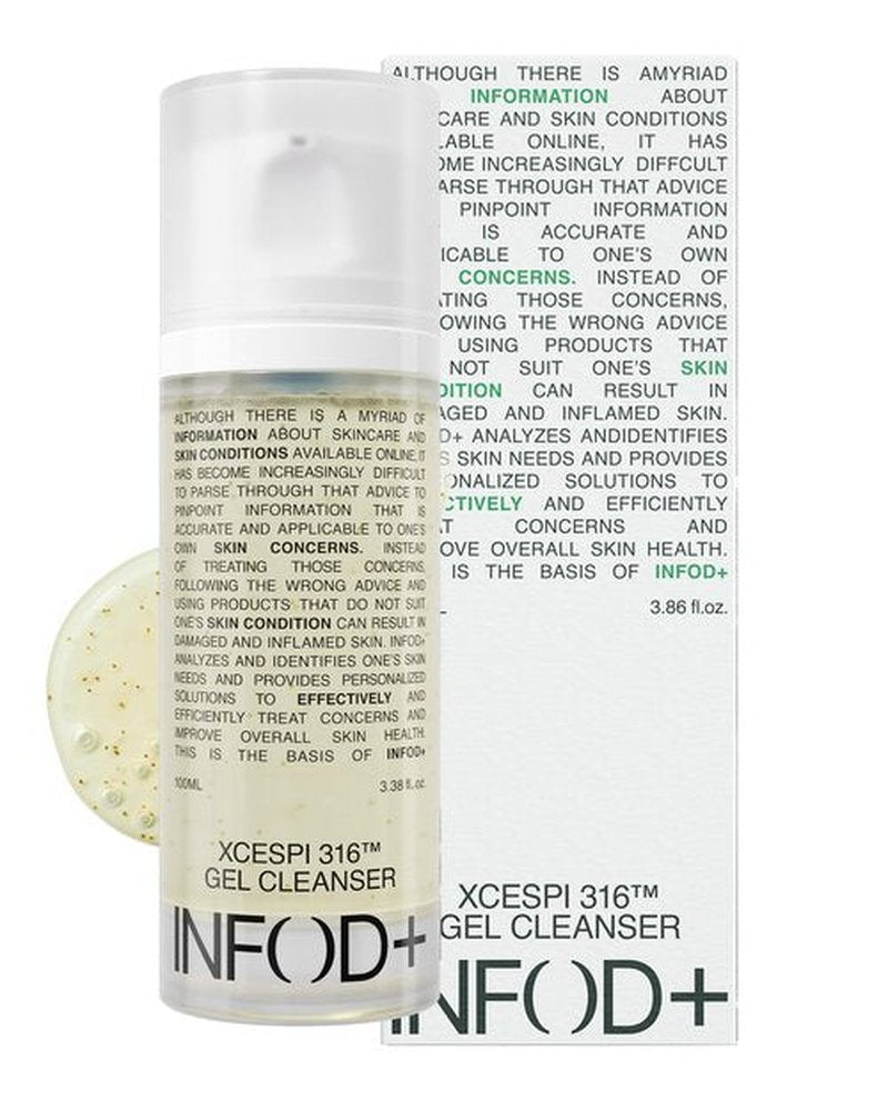 INFODPLUS XCESPI316 Gel Cleanser – Exosome & Walnut Powder Foaming Face Wash for Deep Pore Cleansing, Oil Control & Blackhead Care | Korean Cleanser for Men & Women, 100ml