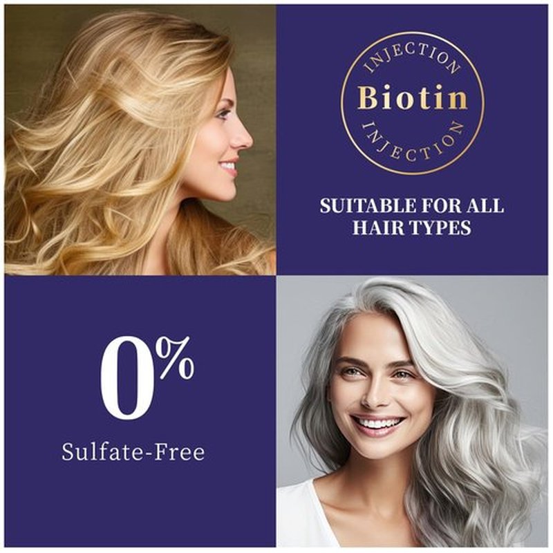 Purple Shampoo and Conditioner Set - Sulfate Free for Blonde, Bleached, Silver, or Brown Highlighted Hair Helps with Bonding, Anti-Brass Toning, Repair, and Hydration 10 oz (Purple Hair Care Set)