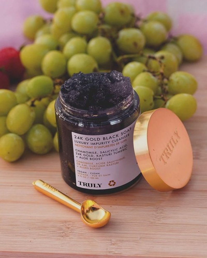 24K GOLD BLACK SOAP LUXURY BUTTER IMPURITY CLEANSER