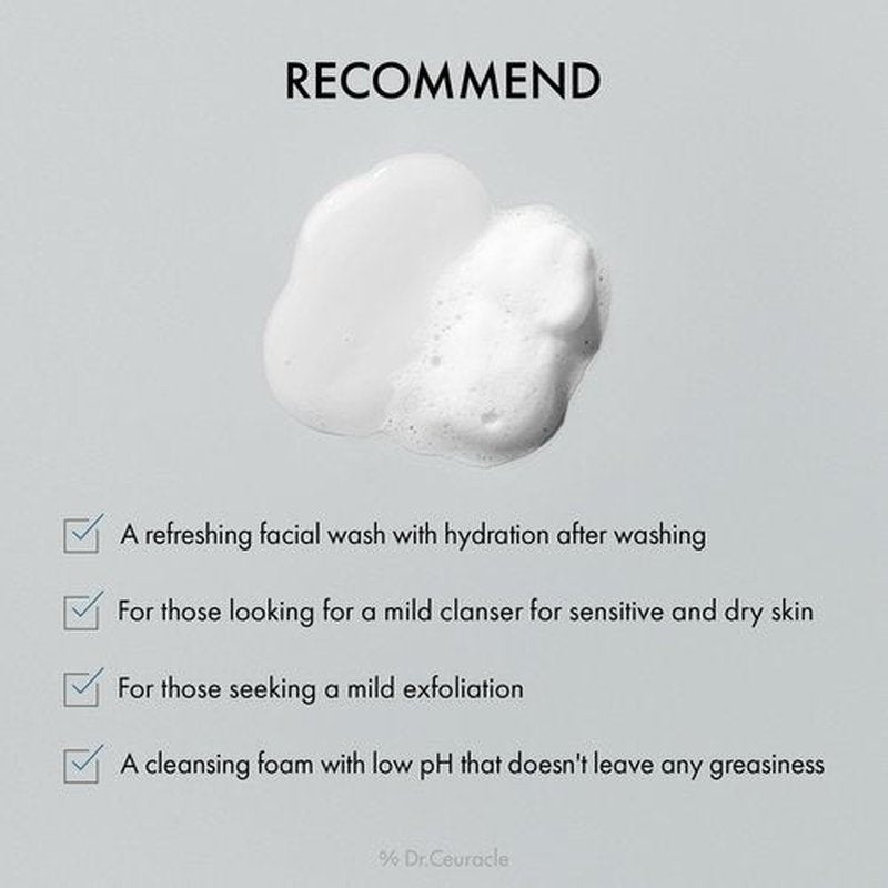 Dr.Ceuracle Pro Balance Soothing Cleansing Foam - Moisture Rich Gel to Foam Daily Cleanser with Refreshing and Hydrating Finish (150 ml / 5.07 fl. oz.)