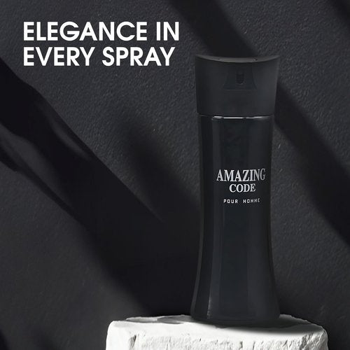 AFLUXE Men's Cologne - Amazing Code Combo Eau De Toilette | Fresh Romantic Scent, 3.4 Fl Oz Each
