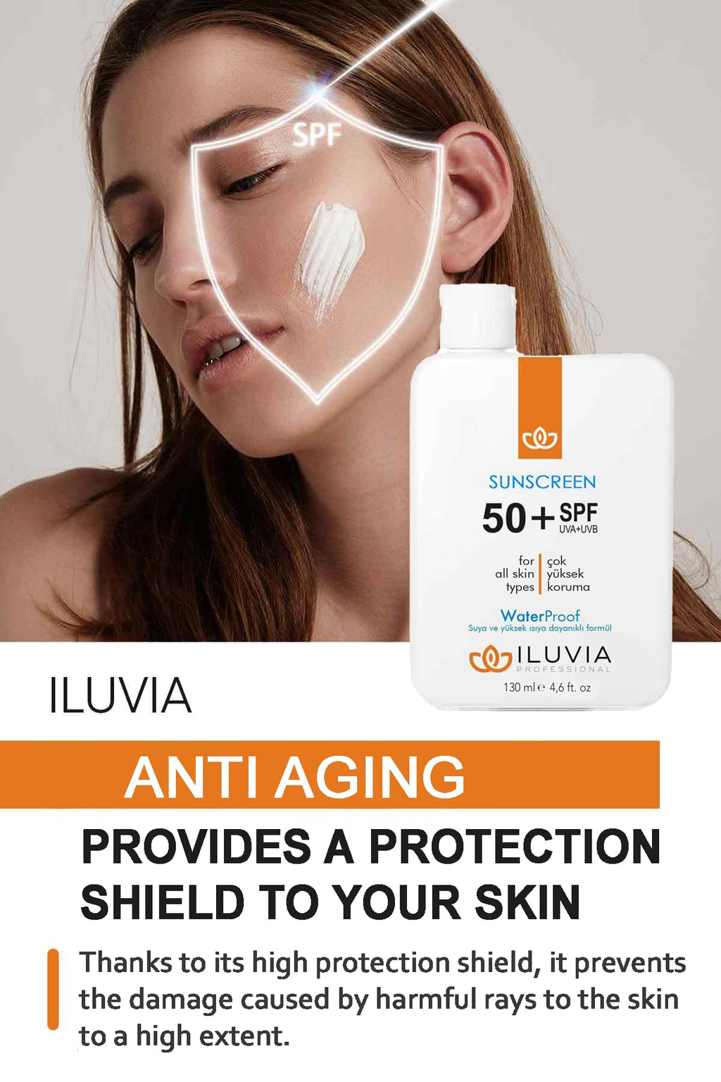 iluvia SPF 50 Mineral Sunscreen Zinc Oxide (2 Pack) - Broad Spectrum UVA/UVB Protection, Water Resistant, Non-Greasy, No White Cast - Daily Face & Body Sunblock for All Skin Types (4.6 oz Each)