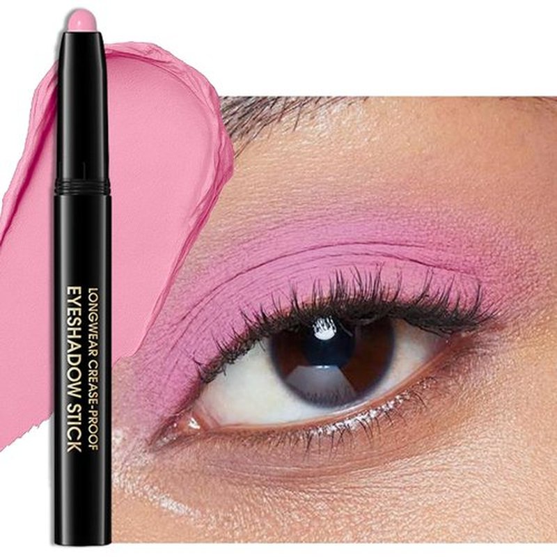 Erinde Waterproof Cream Eyeshadow Stick - Bright Pink Matte, Long-Lasting & Blendable | Vegan 05