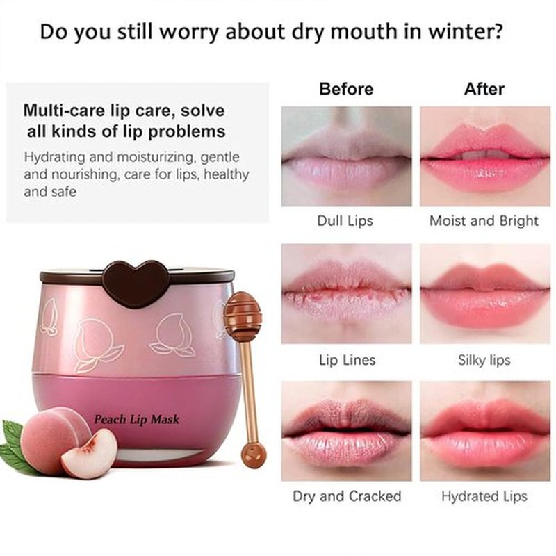 8PCS Bee Lip Balm Pot, Fruit Moisturizing Propolis Lip Mask, Lip Mask Overnight Moisturizing Lip Balm Hydrating Prevention Dry and Crack Lip Scrubs Exfoliator Lip Wrinkle Care Products (SET B)