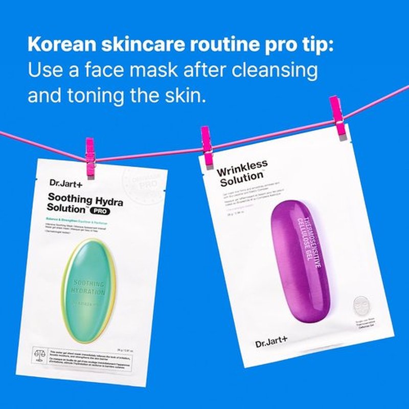 Dr.Jart+ Dermask Intra Jet Wrinkless Solution | Hydrating Korean Face Mask with Glycerin | Travel Size, 1 Pack