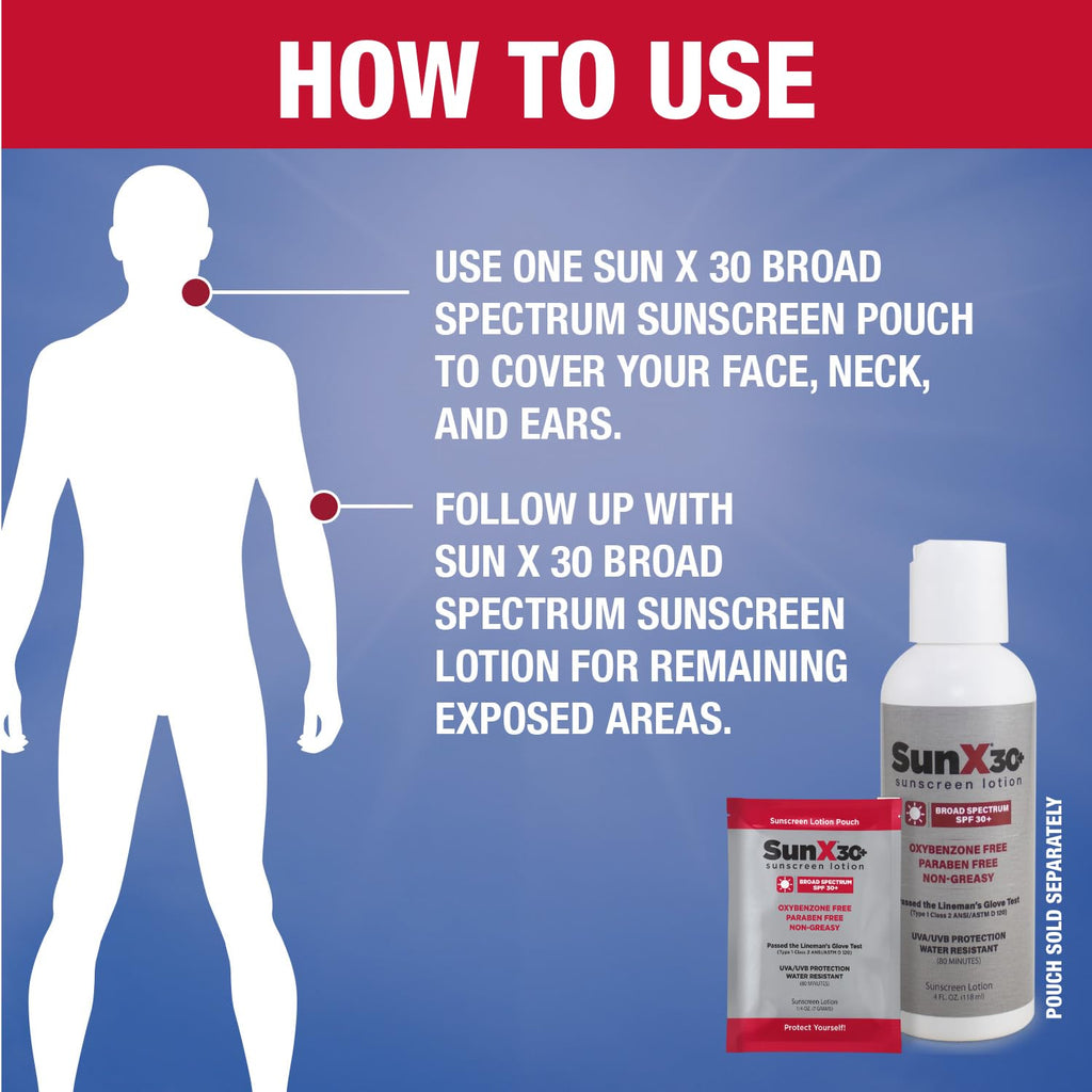 CoreTex Sun X 30+ SPF Broad Spectrum Sunscreen Lotion - 4oz Tottle of Paraben, Oxybenzone, Octinoxate, & Oil Free Sunscreen - No White Cast and Water Resistant Up to 80 Minutes