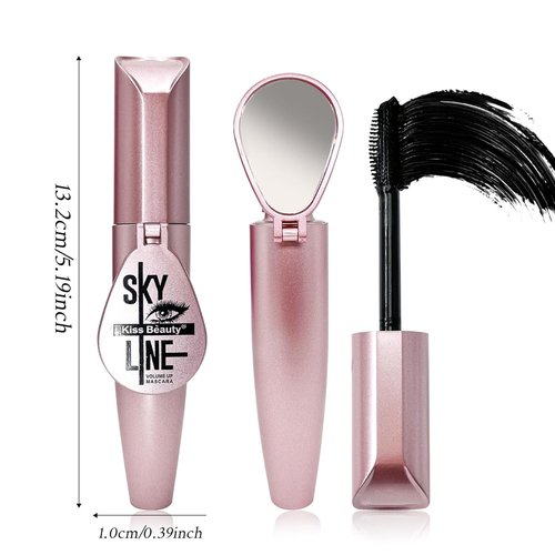 Skiennix Black Natural Eye Makeup Mascara - Defines Lashes & Sculpt Brows, Cruelty-Free & Vegan | 1 Count