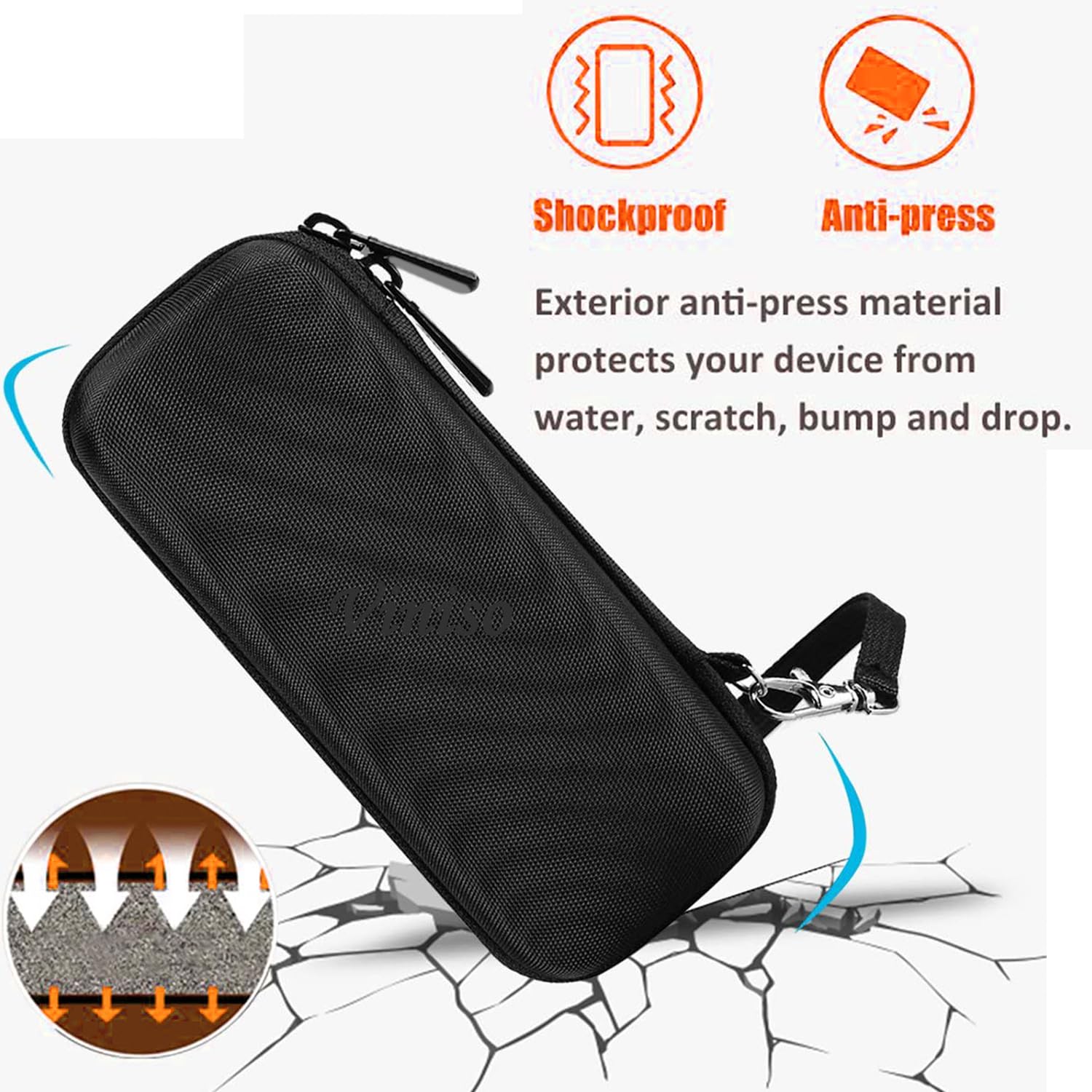 LinMei Hard Case Compatible with Trimmer, Travel Organizer Carrying Box for QP2520, QP2530, QP2620, QP2630 Face & Body Electric Trimmer Shaver
