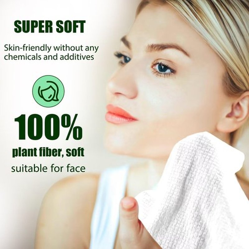 Fancyou Compressed Towel Tablets Thicken, 50 Pack Disposable Face Towel Quickly Expand with Water, Reusable Compact Washcloths 12"x9", Cotton Soft & Lint-Free Portable for Home Travel Beauty Guest