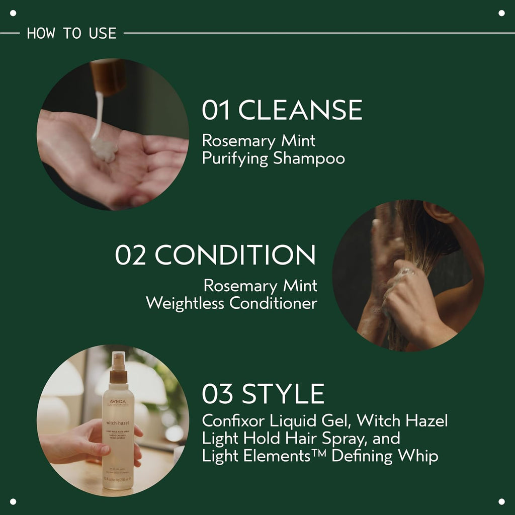 Aveda Rosemary Mint Shampoo & Conditioner Duo - Clarifying Formula for Normal to Oily Hair | 97% Naturally Derived | 1 Liter