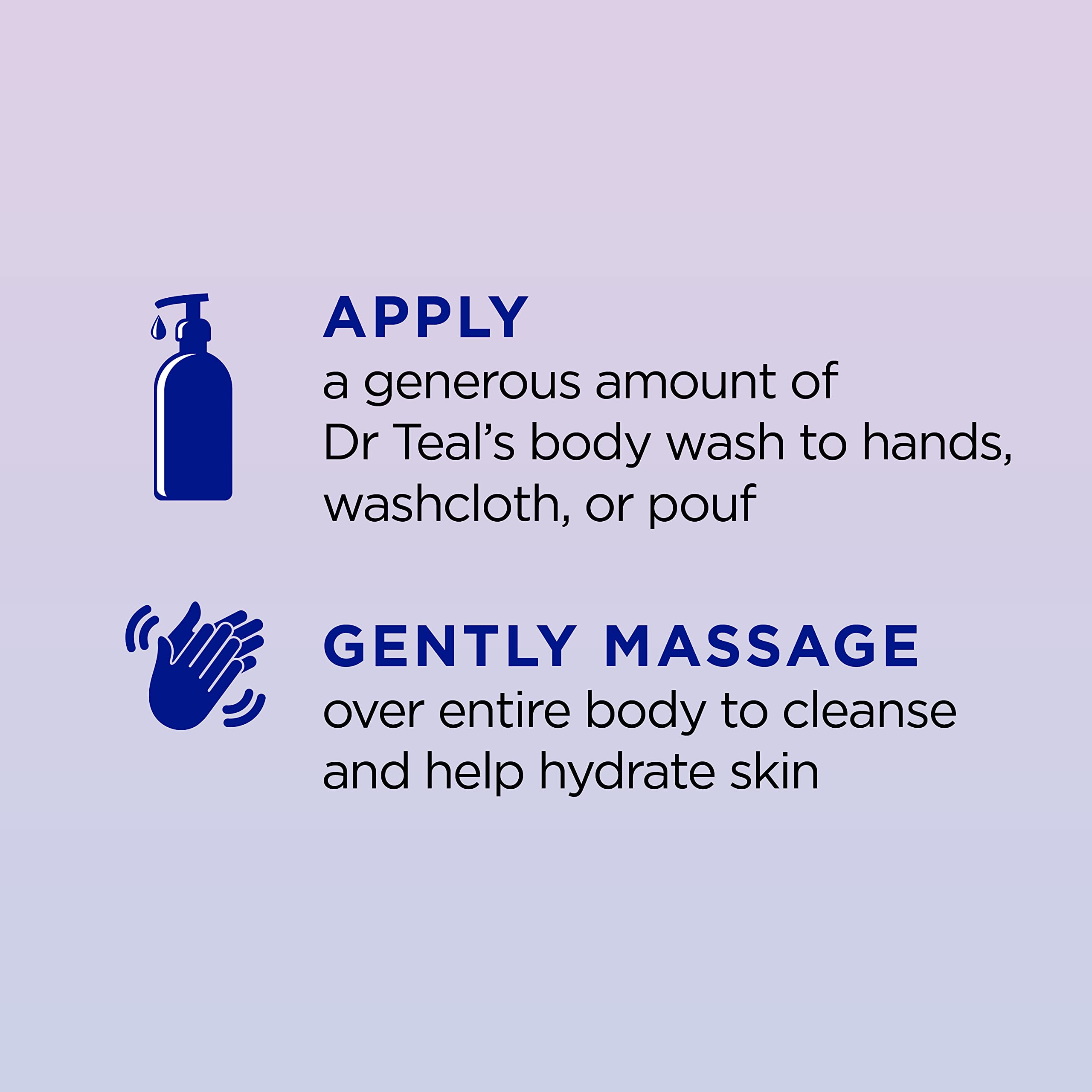 Dr Teal's Sleep Body Wash with Melatonin, Lavender & Chamomile & Essential Oil Blend, 24 fl oz.