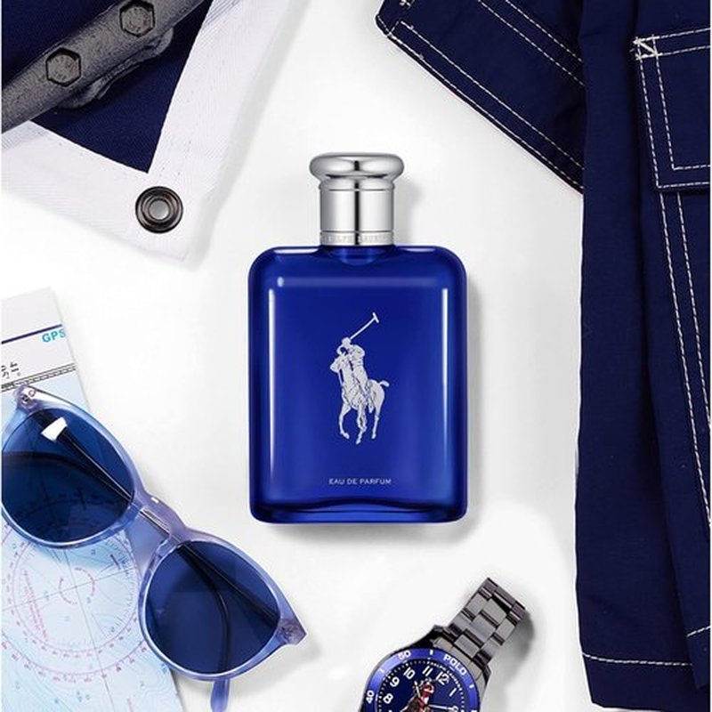 Ralph Lauren Fragrances - Polo Blue Eau de Parfum - Fresh Aquatic Men's Cologne - Citrus & Vetiver Notes