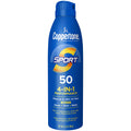 Coppertone Sport Sunscreen Spray, Broad Spectrum SPF 50 Water Resistant Spray Sunscreen, 5.5 Oz