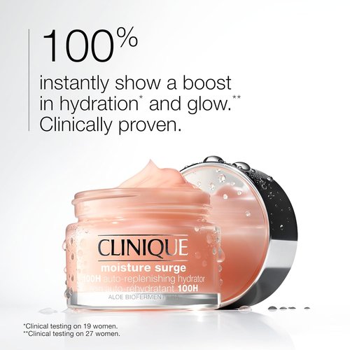 Clinique Moisture Surge Duo - Active Glow Serum & 100H Hydrator | Oil-Free Face Moisturizer 1 Fl Oz