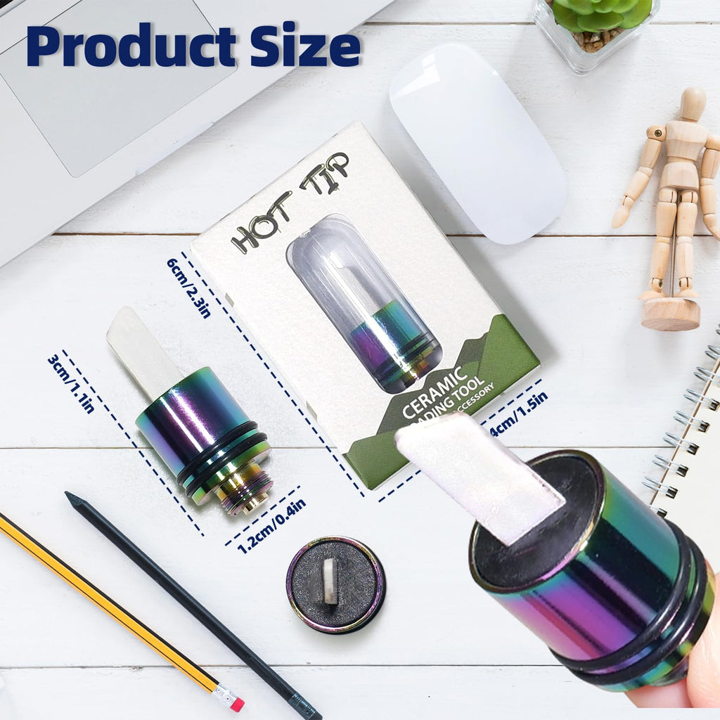 YMGN Ceramic heating head, multi-function heating tool 3 seconds fast heating, used for slicing candles, dipping oil, etc. (Mixed color) (1PCS)