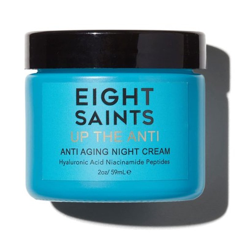 Eight Saints Night Cream - Anti-Aging Face Moisturizer with Niacinamide & Hyaluronic Acid | 2 Ounces