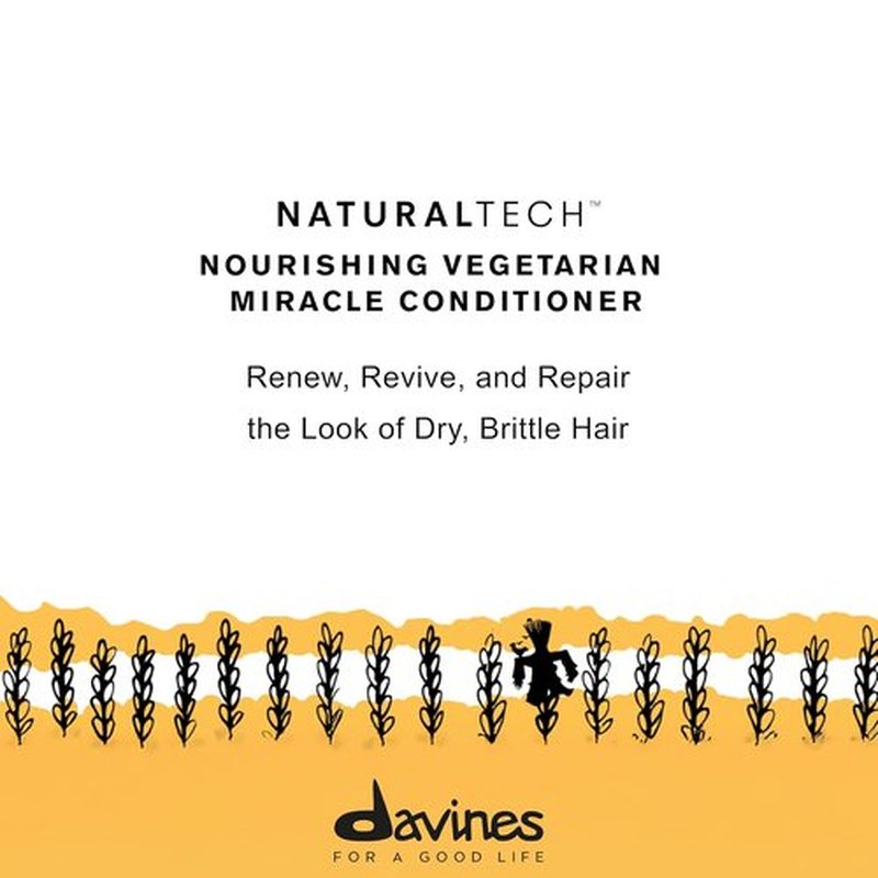 Davines Naturaltech Nourishing Conditioner - Hydrating & Restructuring for Dry Hair | 8.45 Fl Oz