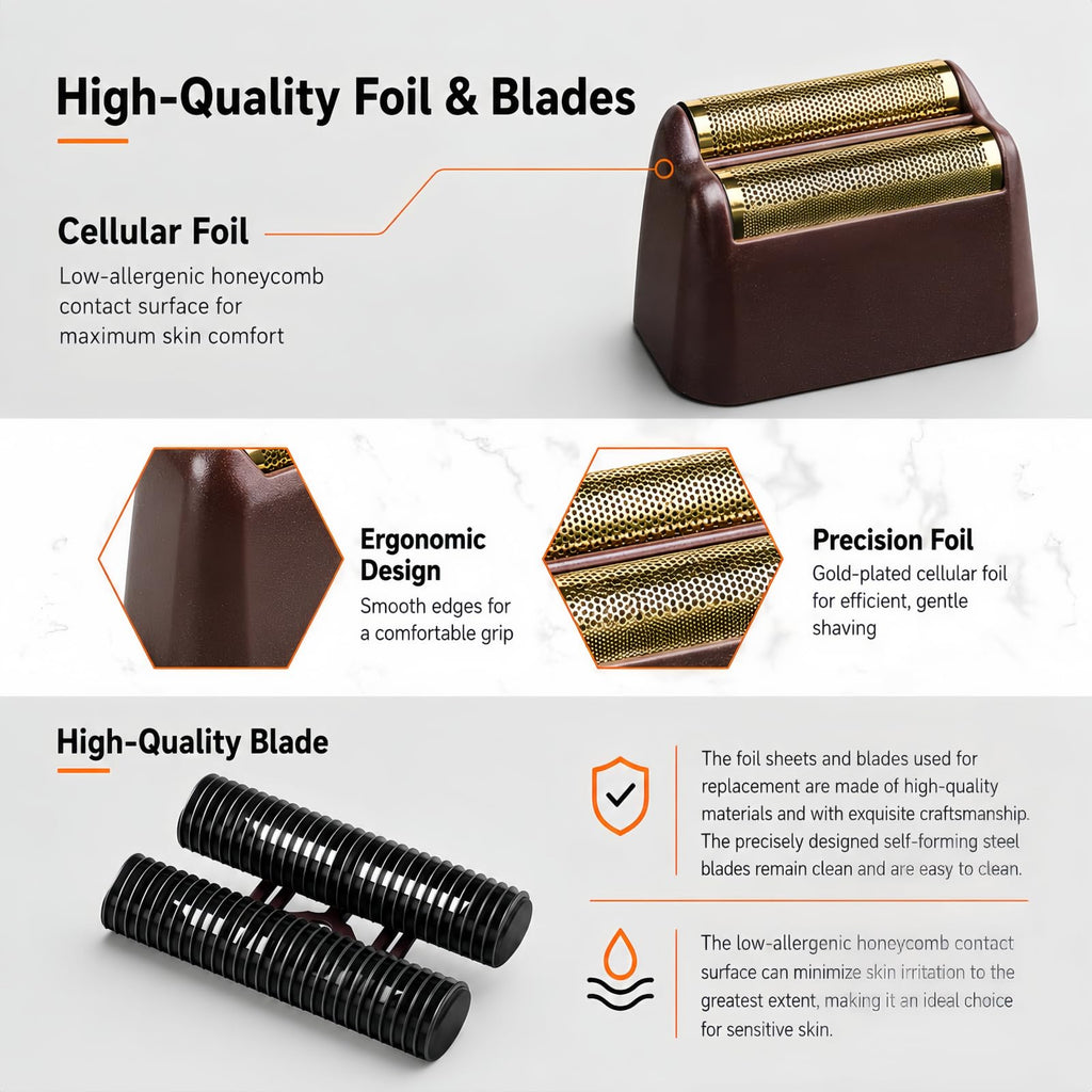 Shave Replacement Head, Compatible with Wahl 7031-100/7043-100 Foil&Cutter