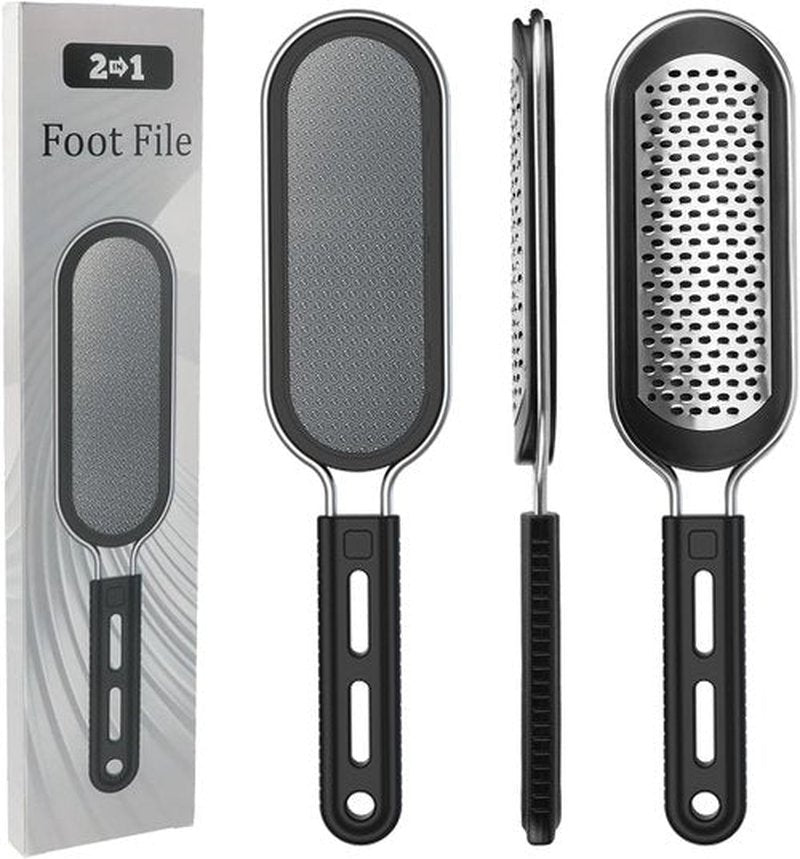 FREATECH 2-in-1 Nano Glass & Stainless Steel Foot File - Professional Callus Remover for Smooth Heel Care