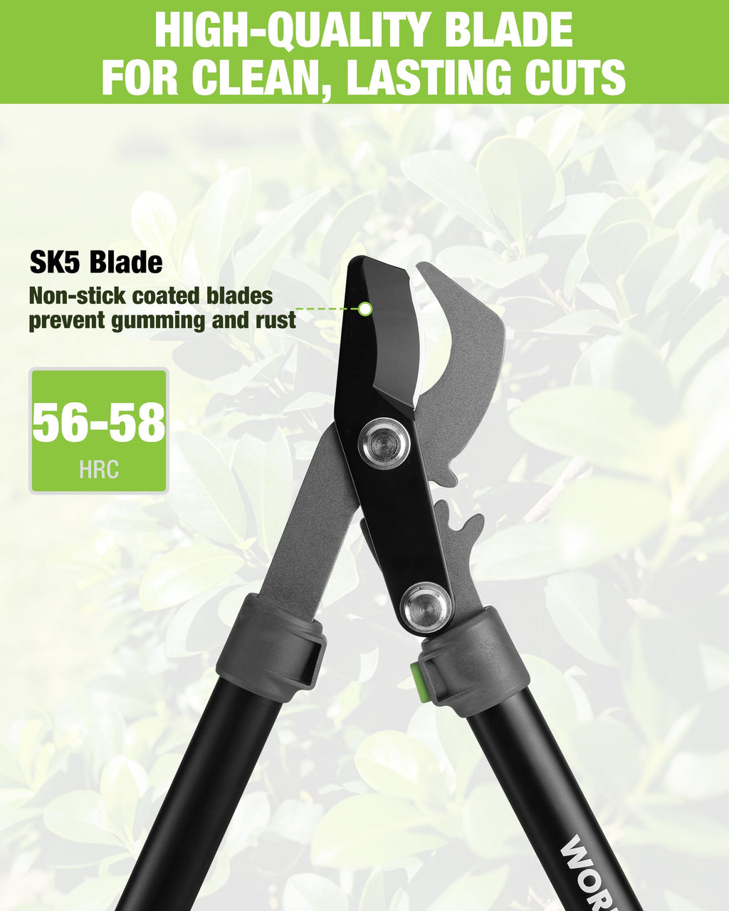 WORKPRO Bypass Lopper for Gardening, 28" Branch Cutter with Gear System