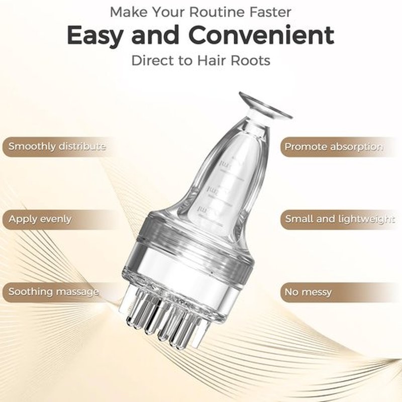 Minoxidil Applicator, Quick Efficient Apply No Messy Hair Serum Applicator Small Minoxidil Applicator Tool, Hair Applicator Bottle Minoxidil Brush Scalp Applicator Comb Dedicated to Minoxidil