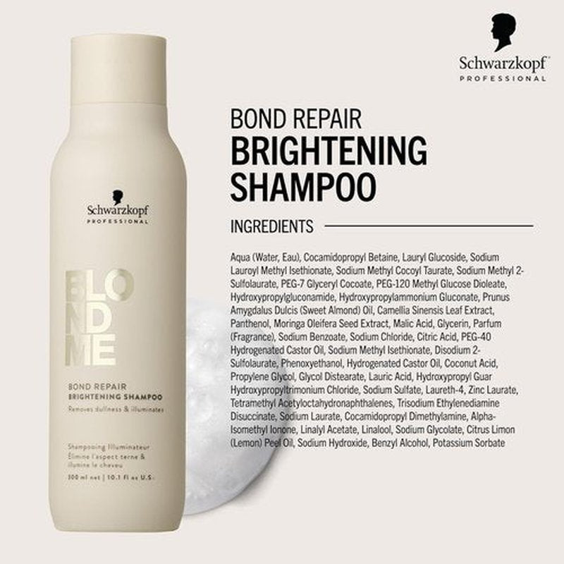 BlondMe Bond Repair Shampoo - Brightening Formula for Blonde Hair | Removes Build-Up & Hydrates