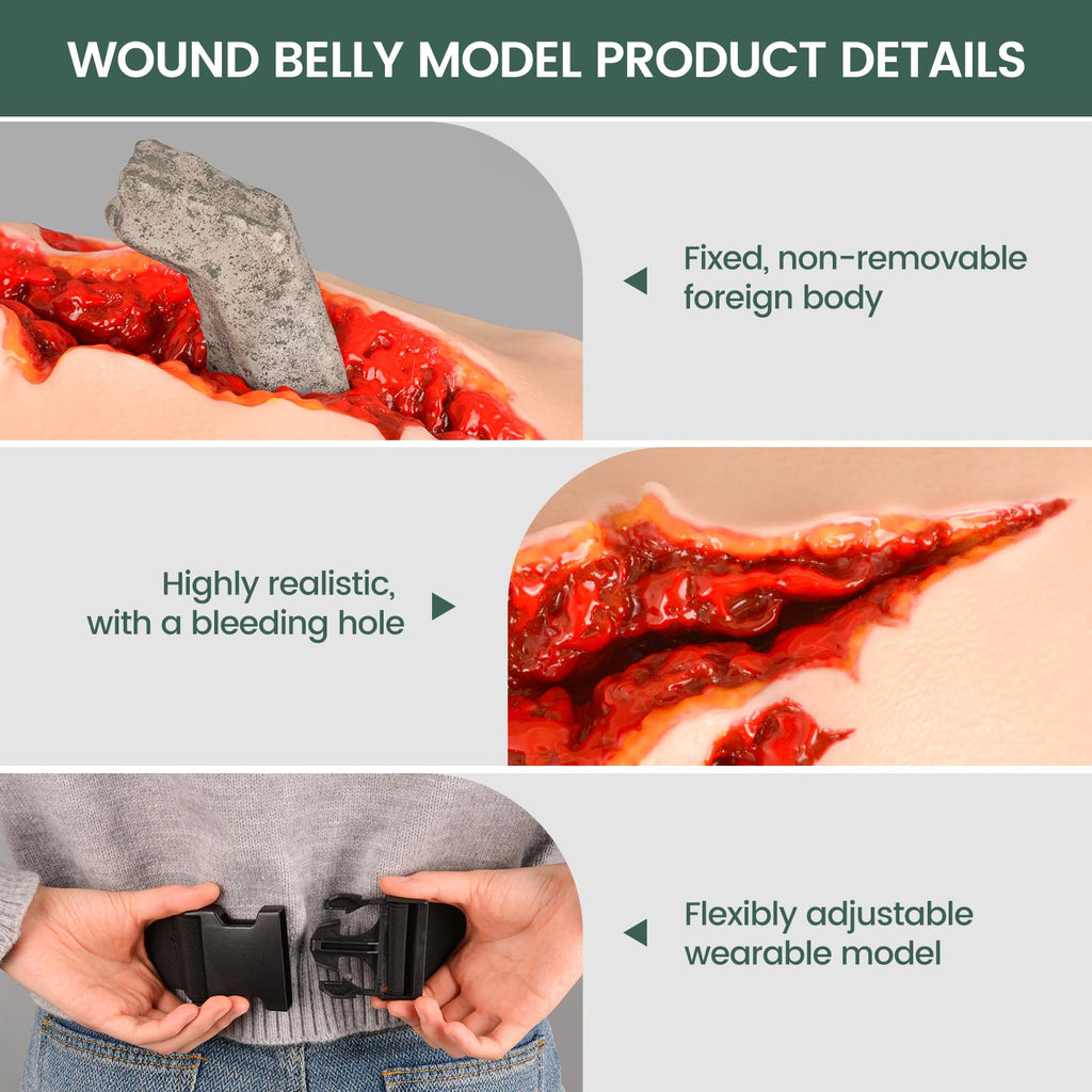 MedEduQuest Wearable Belly Wound Training Kit