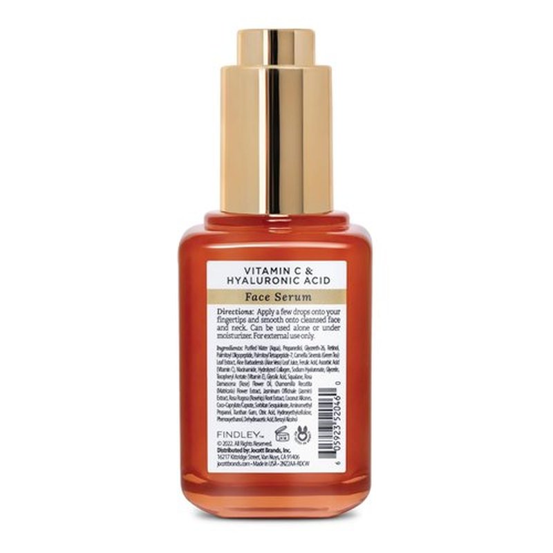 Findley All-in-One Face Serum - Hydrating Vitamin C & Hyaluronic Acid | Anti-Aging Formula for Youthful Skin (2 Fl Oz)