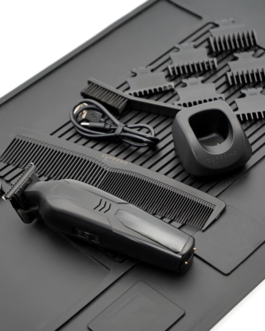 Supreme Trimmer 2-in-1 Vader Clipper & Trimmer Kit | Cordless Beard Trimmer & Mens Clippers Set for Barbers or Home | with DLC Coated Blades | Acid