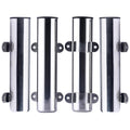 NovelBee 4pcs Fishing Rod Holders,Stainless Steel Boat Pole Holders with Weld Brackets,Side Mounted Transom Mounted Rod Holders for Kayak Marine