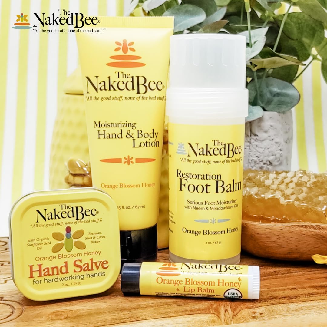 The Naked Bee Lip Balm, Orange Blossom Honey, .15 Ounce