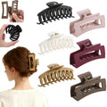 ZZUOMS 6 Pack Cloud Claw Clip for Women, 4" Large TPEE-Silicone Hair Claws, Bendable & Unbreakable Non-Slip Cozy Hair Clip for Thin/Thick/Curly Hair, Flexible & Durable All-Day Comfort Mutil Color 3