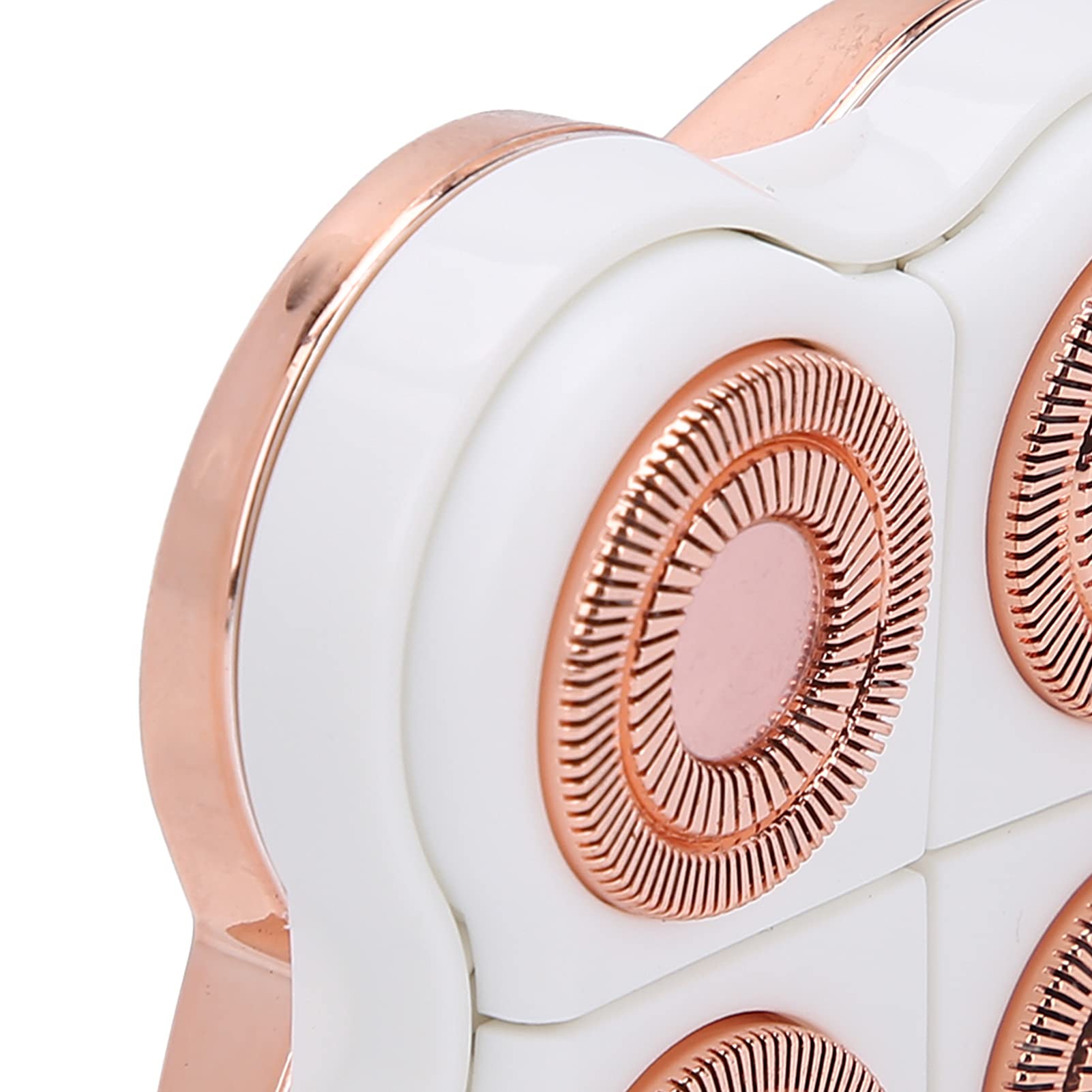 Hair Remover Replacement Head, Rose Gold Plated Replacement Head Convenient Installation Electric Hair Remover Head 360‑degree Floating Blade for Home Use