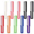 10 PCS Barber Combs, Hair Cutting Combs Professional Fine Tooth Comb Flat Top Clipper Comb Blending Hairstylist Essentials Hairdressing Salon Set for Women Men Hair Styling (Eye-Catching Colors)