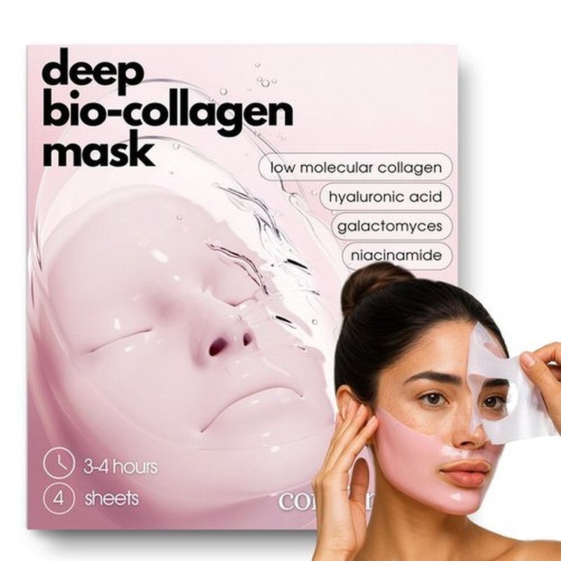 Comfordent Bio Collagen Hydrogel Melting Face Mask with Hyaluronic Acid, Galactomyces & Niacinamide