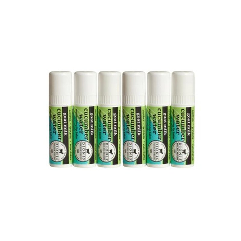 Dionis Goat Milk Lip Balm Cucumber Water 0.28oz (Pack of 6)